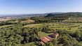 Rolling Hills Italy - For sale Tuscan Farmhouse with tennis court, close to Siena.