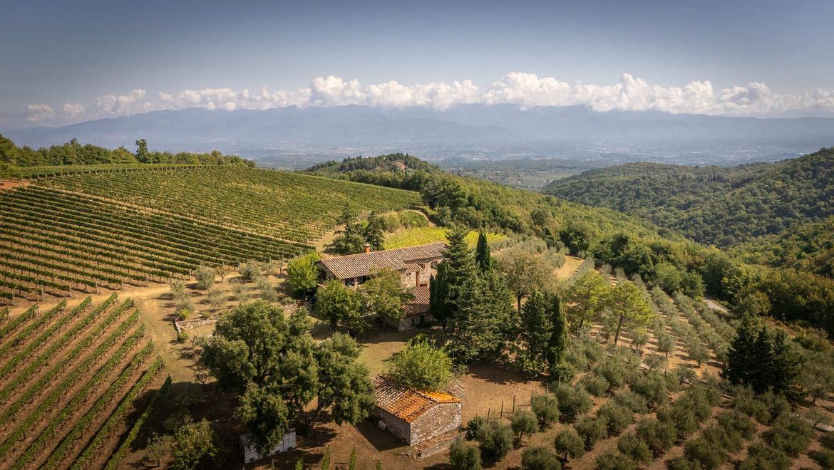Rolling Hills Italy - Bellissima proprietà nel Chianti con vigneto e uliveto.